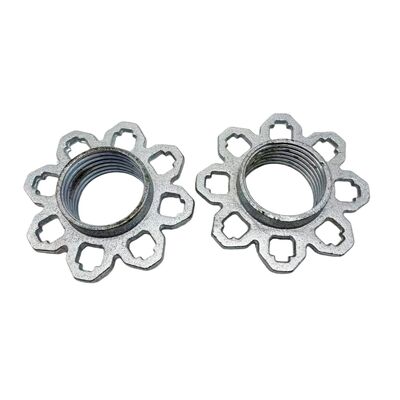 Tuerca de andamio personalizada de hierro dúctil de ingeniería de precisión para estructuras de andamios estables