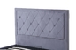 Terciopelo de la tela de tapicería de los muebles del dormitorio de la cama de plataforma del tamaño de la reina del Odm el 1.6x2m