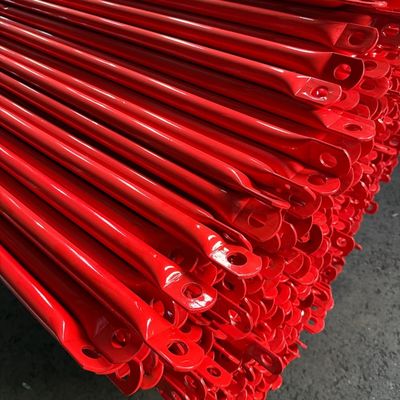 Abrazaderas cruzadas para andamios de acero galvanizado rojo de 20MM