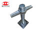 Cabeza baja de Jack Solid Scaffolding U del acero del ISO 32m m ajustable
